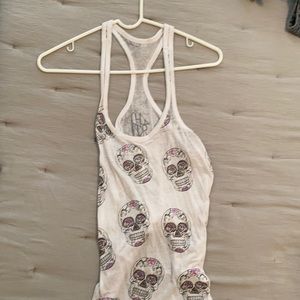 Chaser Skull Tank Top - size XS